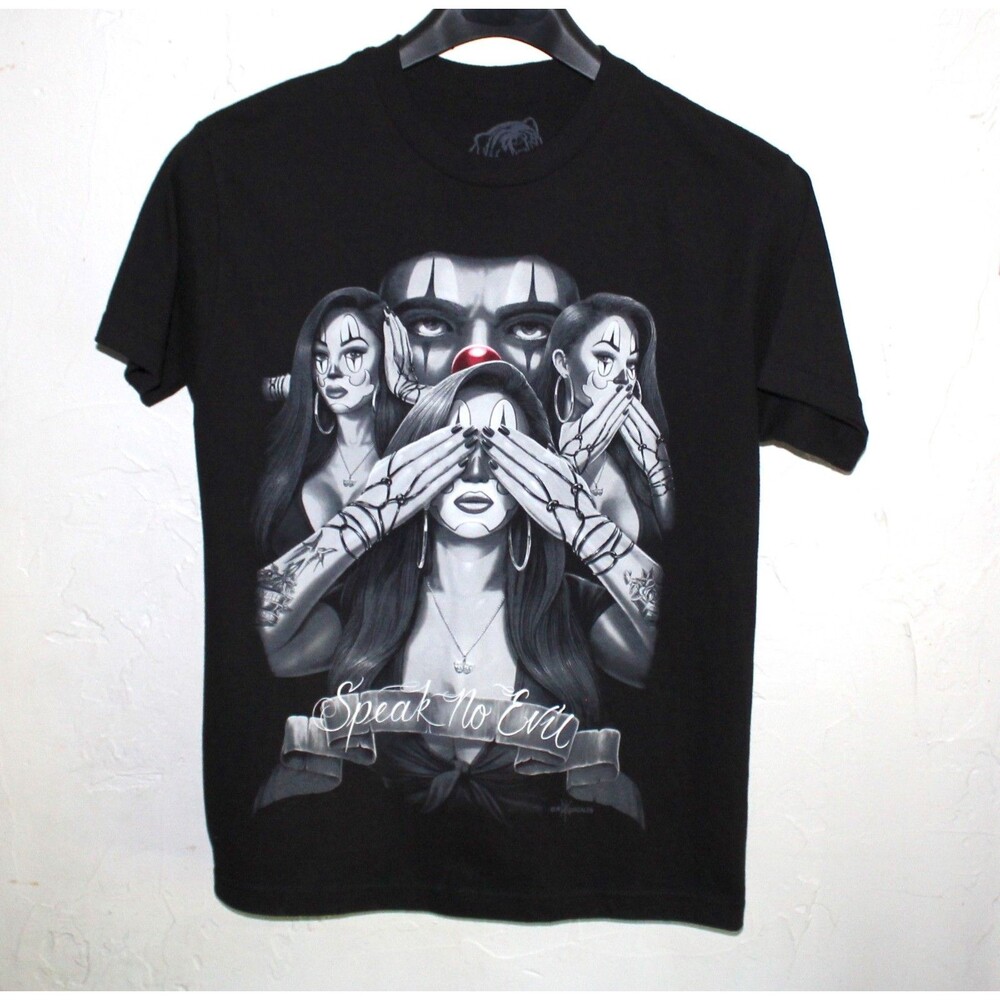David Gonzales DGA Tshirt men M Medium black Speak No Evil lowrider chicano